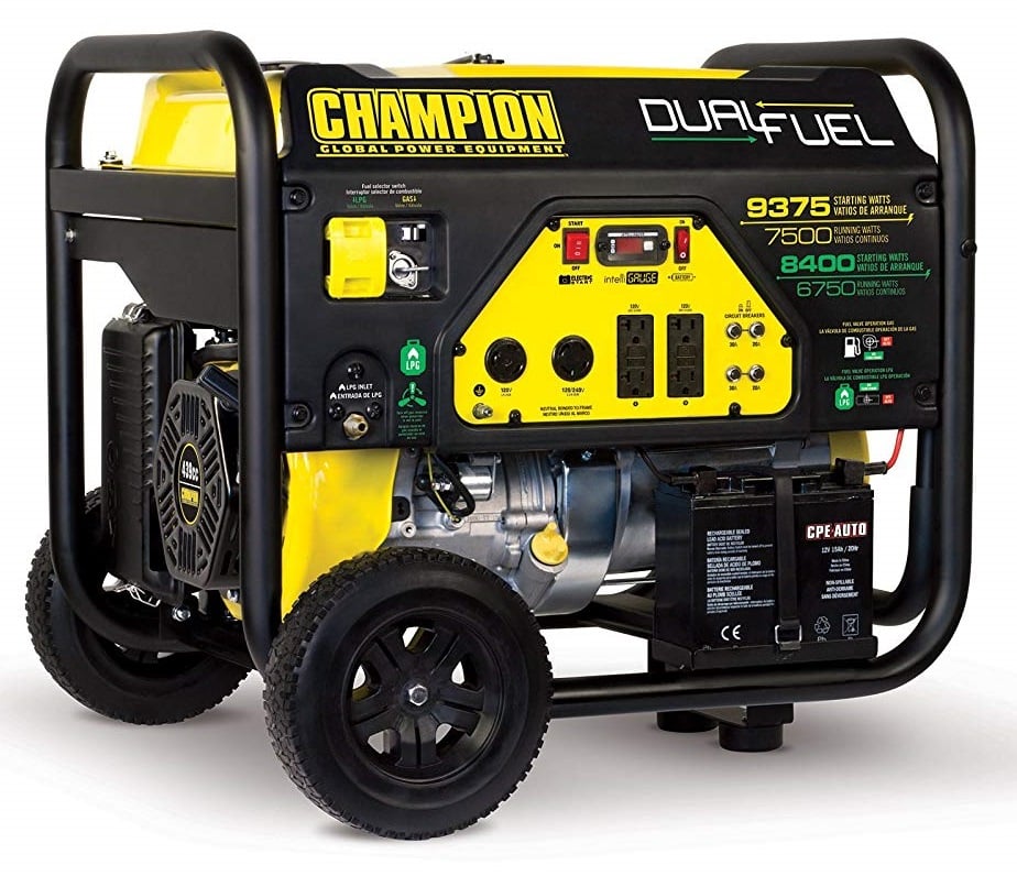 Champion 7500-Watt Best Dual Fuel Portable Generator Review