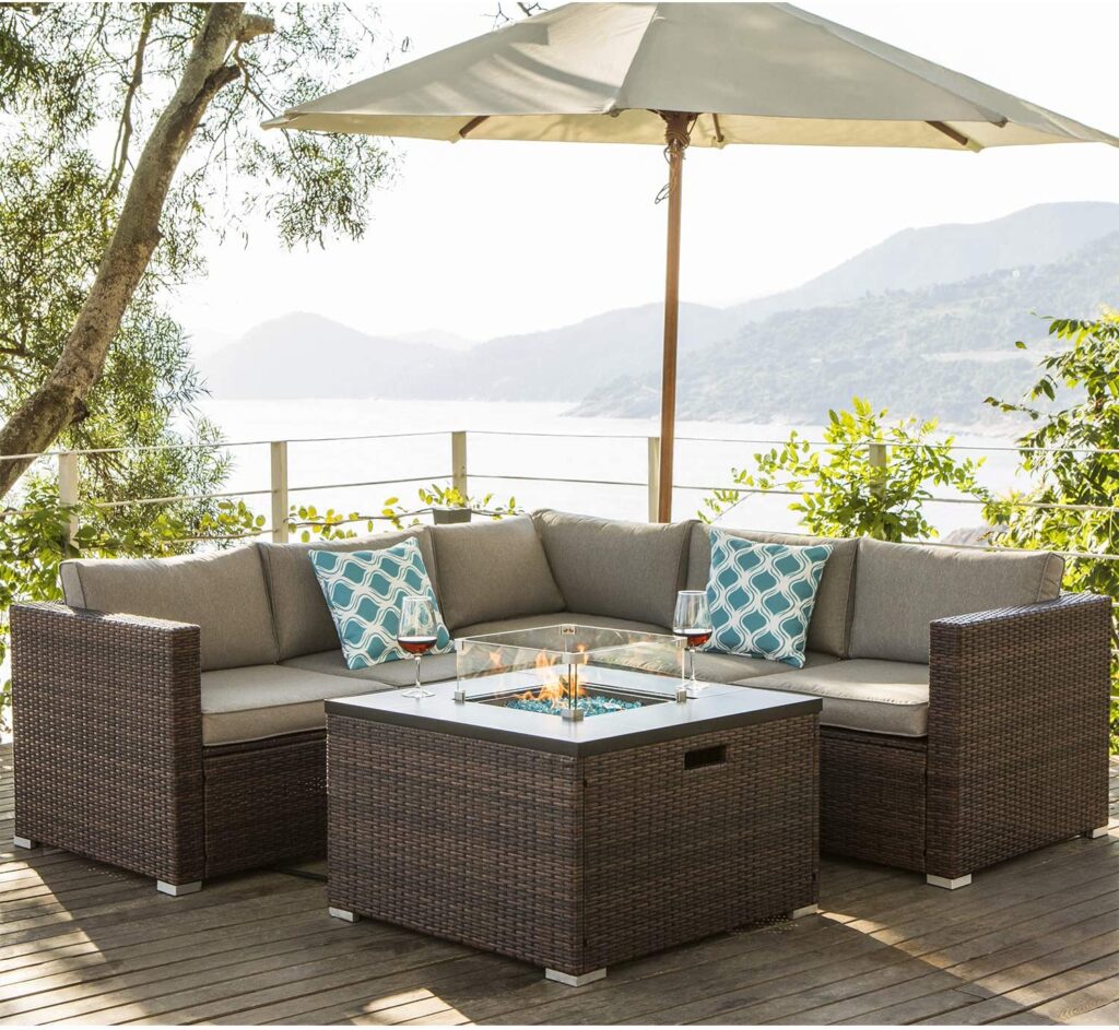 Cosiest 4-Piece Propane Fire Pit Set