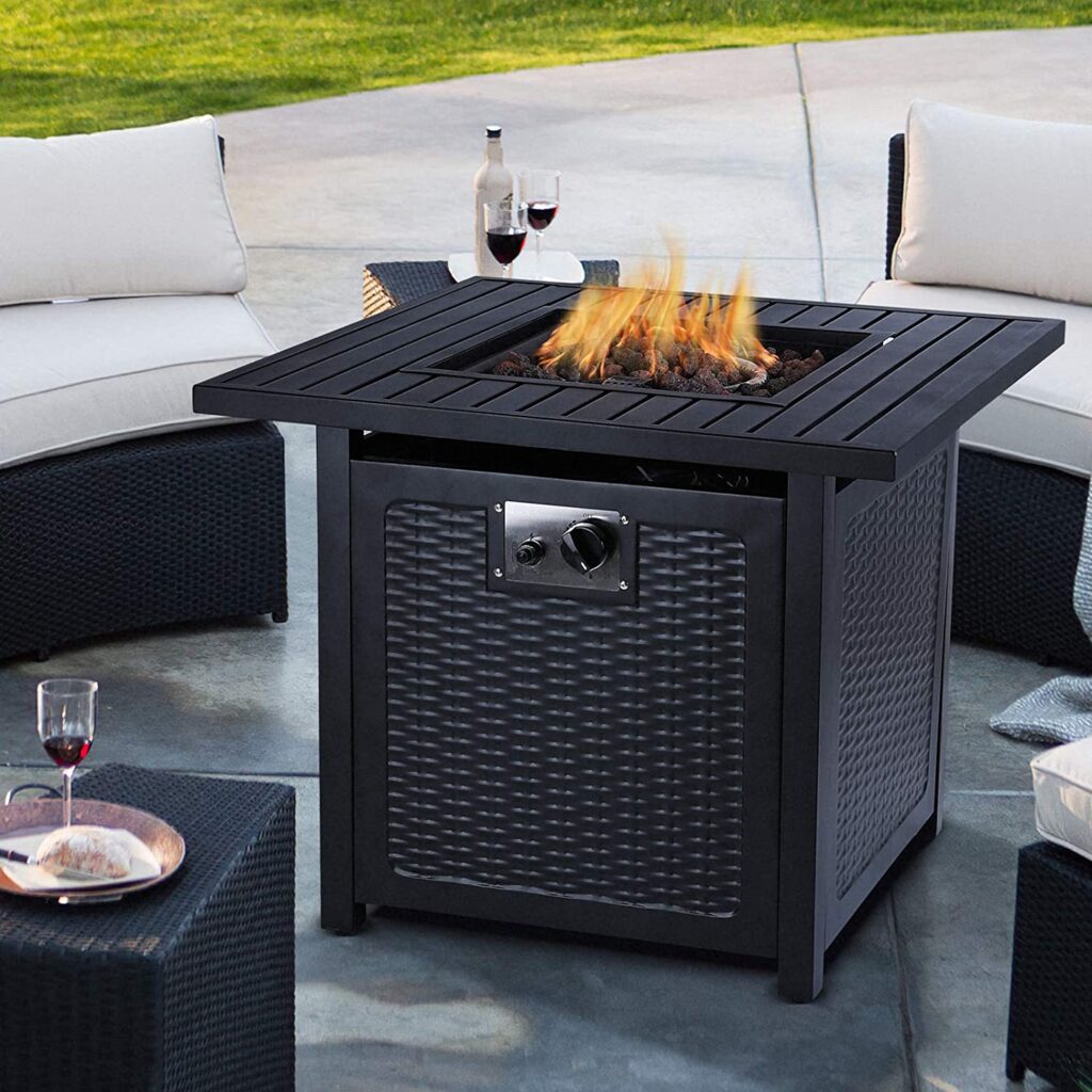 OKVAC 28 Inch propane Fire Pit Table
