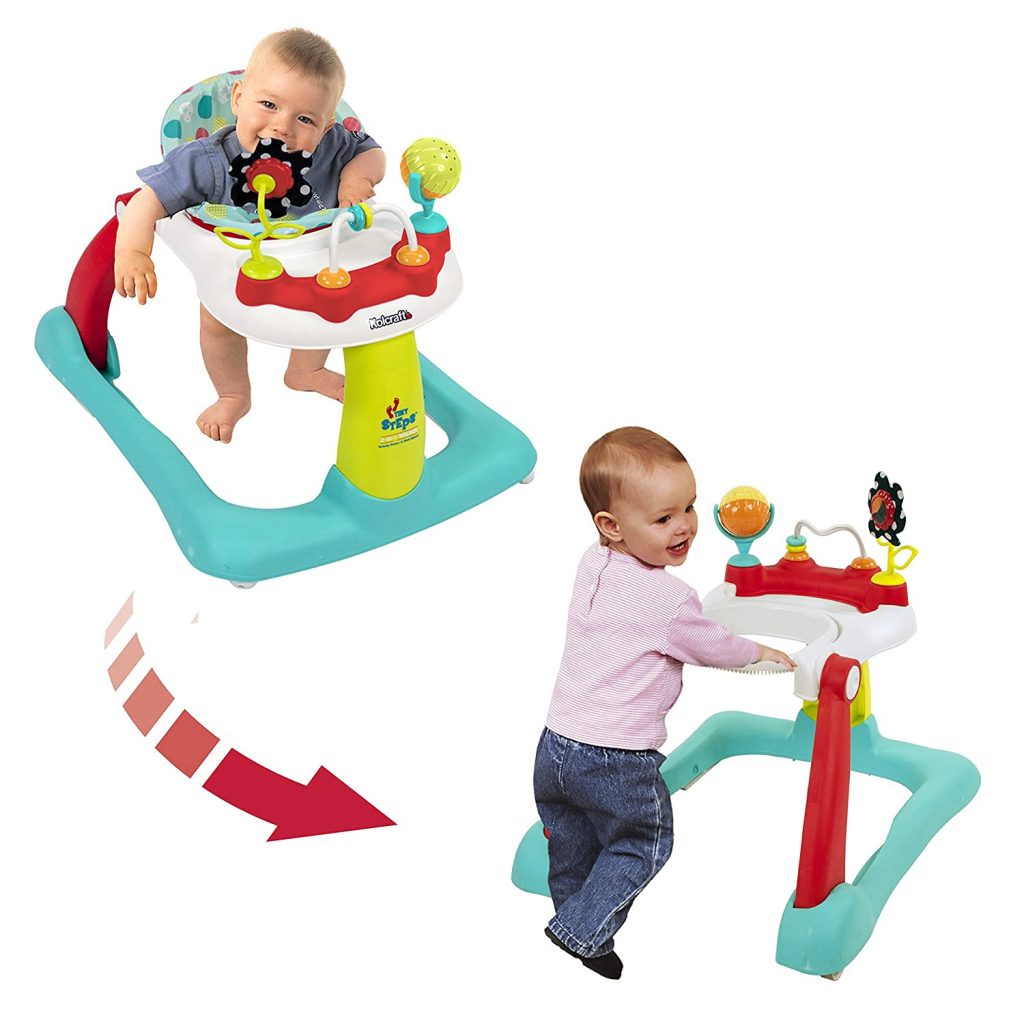 Kolcraft Tiny Steps 2-in-1 Baby Activity Walker