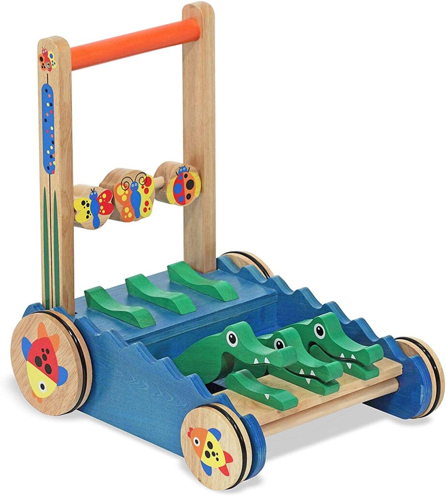 Melissa & Doug Chomp & Clack Alligator Push Toy