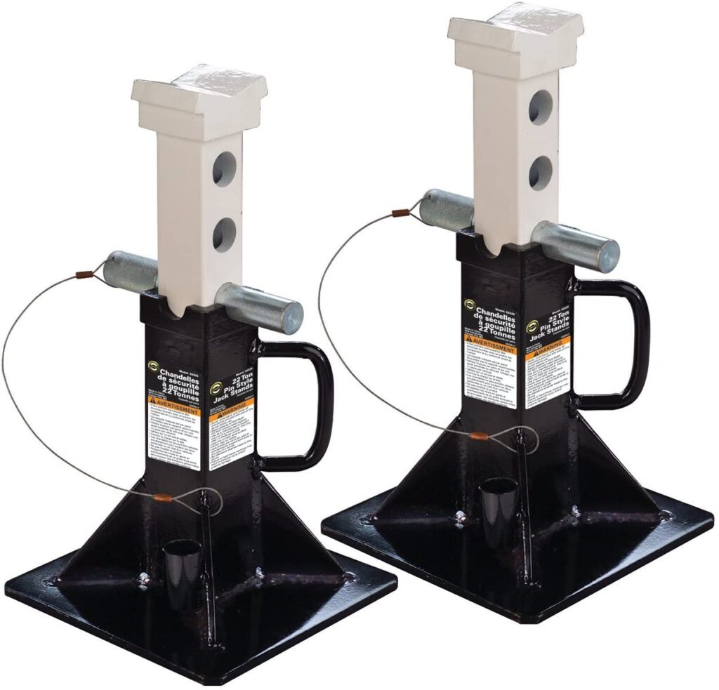 Omega 32225B Black Heavy Duty Jack Stands