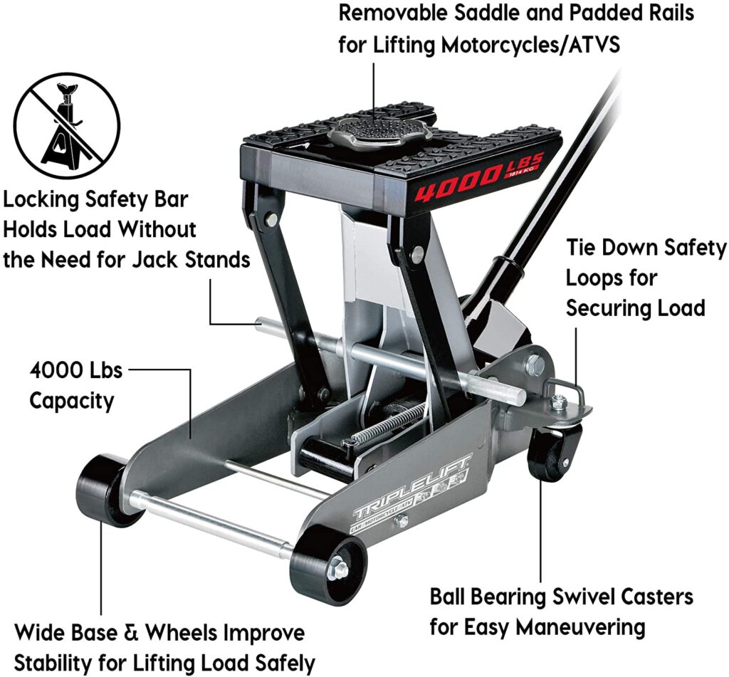 Powerbuilt 620422E Triple Lift Floor Jack