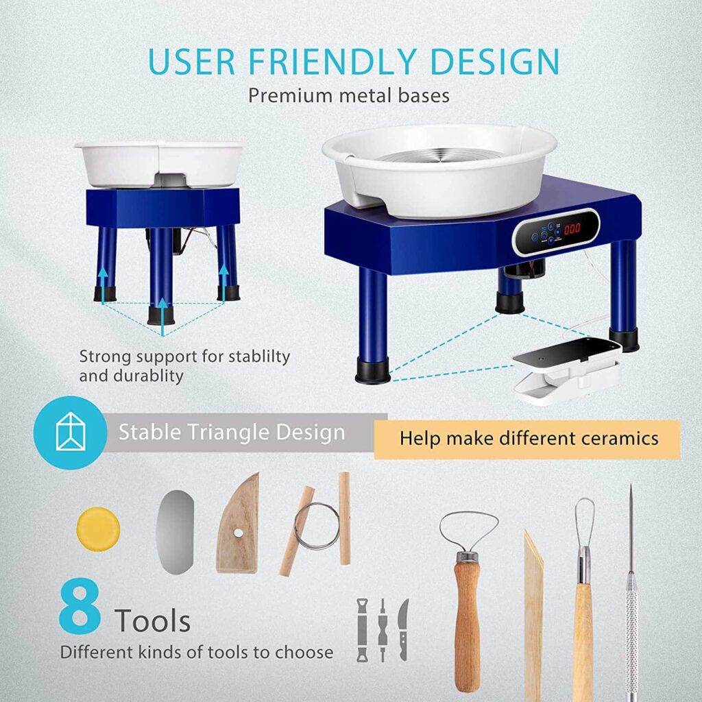 VIVOHOME Table Top LCD Touch Pottery Wheel