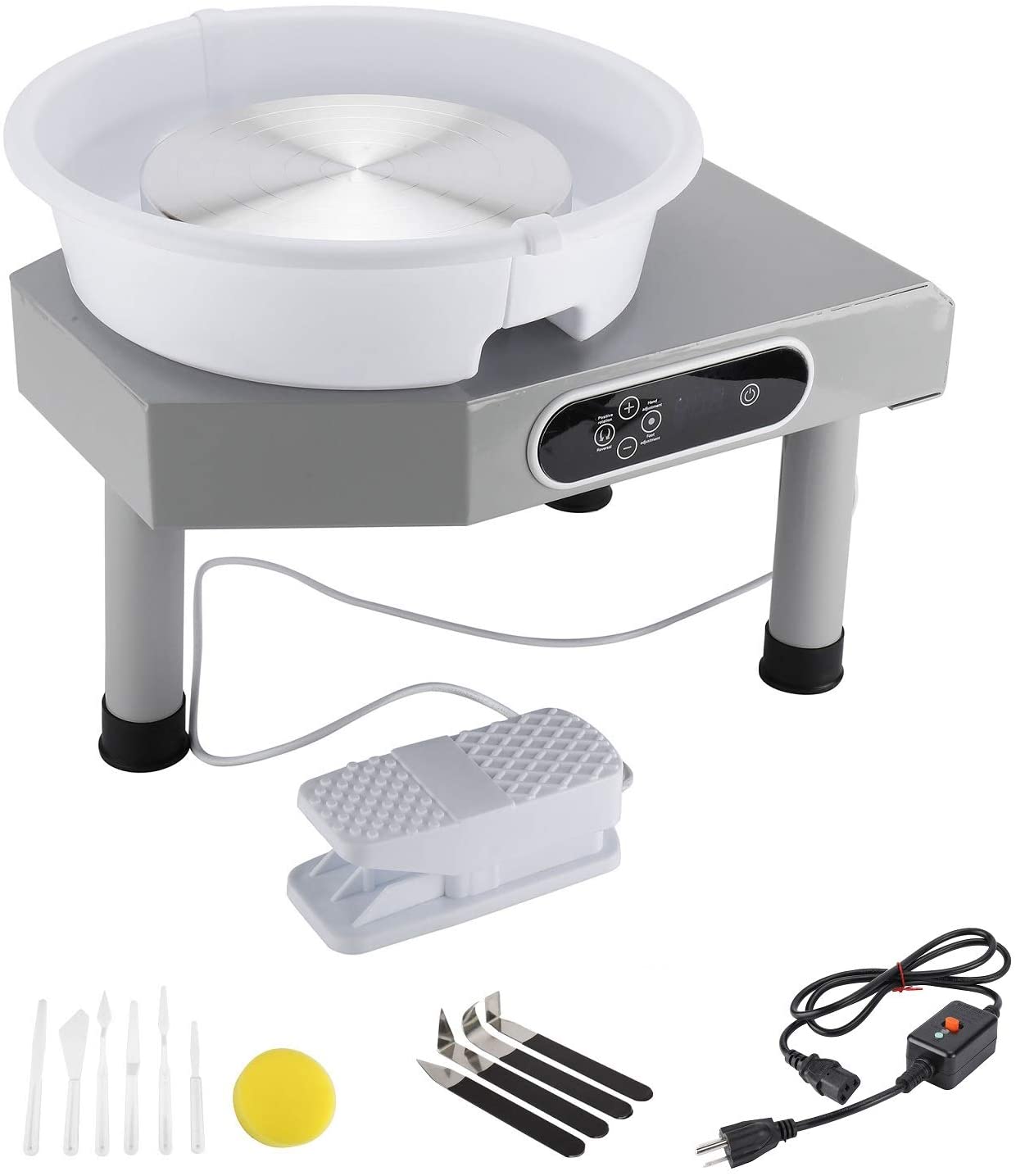 YaeKoo 25CM Electric Pottery Wheel with LCD Touch Screen
